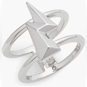 MWT Kendra Scott Lightning bolt double band ring 6